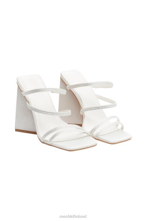 Meshki robyn diamante strap block-korkokengät 40RL1680 jalkineet norsunluu