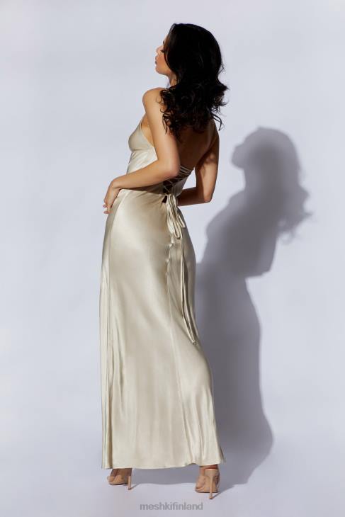 Meshki cora solmittava maxi slip mekko 40RL661 vaatetus samppanja