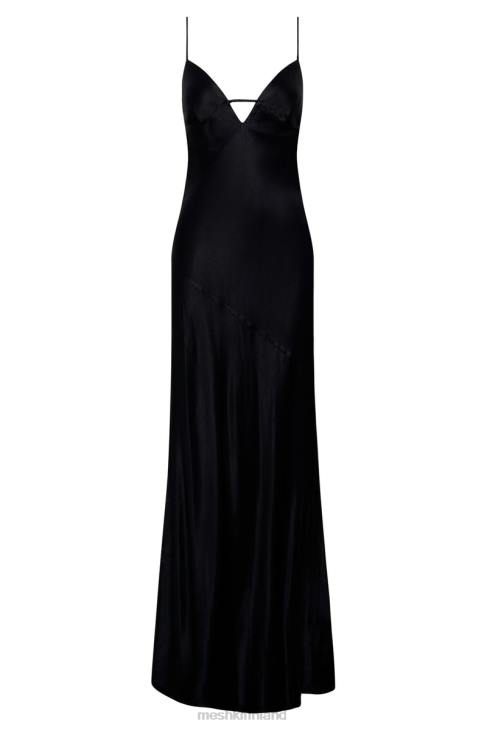 Meshki cora solmittava maxi slip mekko 40RL709 vaatetus musta