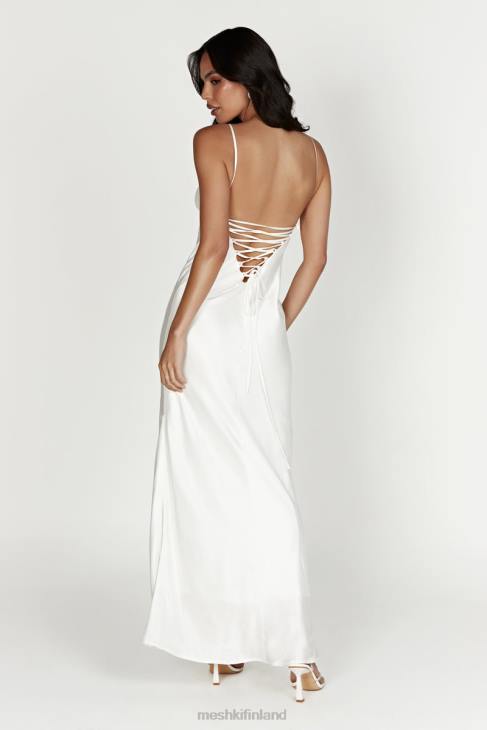 Meshki cora solmittava maxi slip mekko 40RL711 vaatetus valkoinen