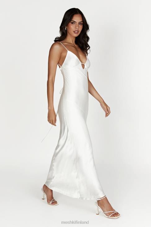 Meshki cora solmittava maxi slip mekko 40RL711 vaatetus valkoinen
