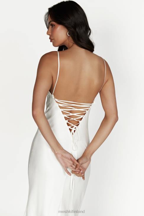 Meshki cora solmittava maxi slip mekko 40RL711 vaatetus valkoinen