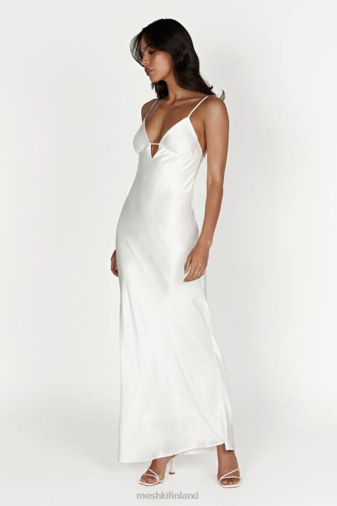 Meshki cora solmittava maxi slip mekko 40RL711 vaatetus valkoinen