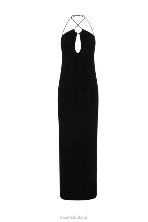 Meshki kirsty strappy ympyräleikkaus maxi mekko 40RL452 vaatetus musta