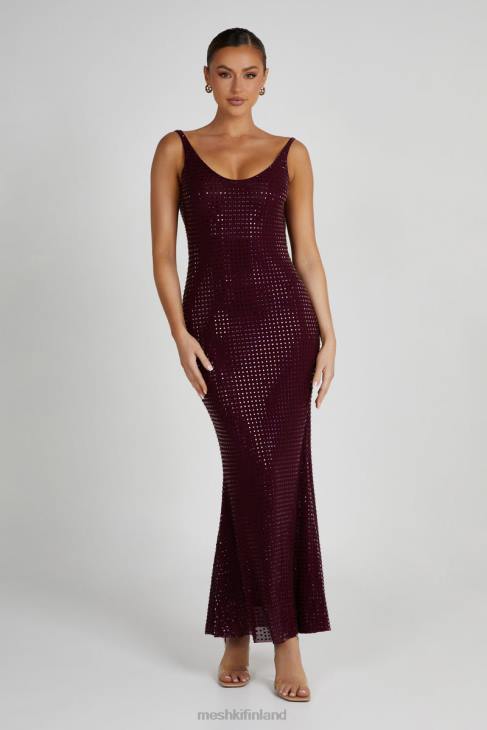 Meshki pam square diamante maxi mekko 40RL128 vaatetus marja