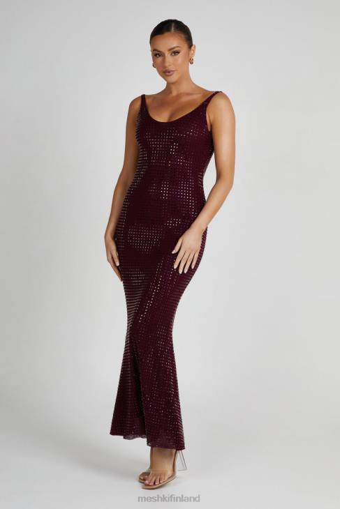 Meshki pam square diamante maxi mekko 40RL128 vaatetus marja