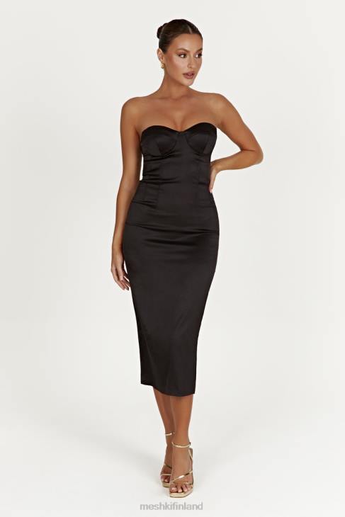 Meshki bryony cupped bodycon midi-mekko 40RL393 vaatetus musta