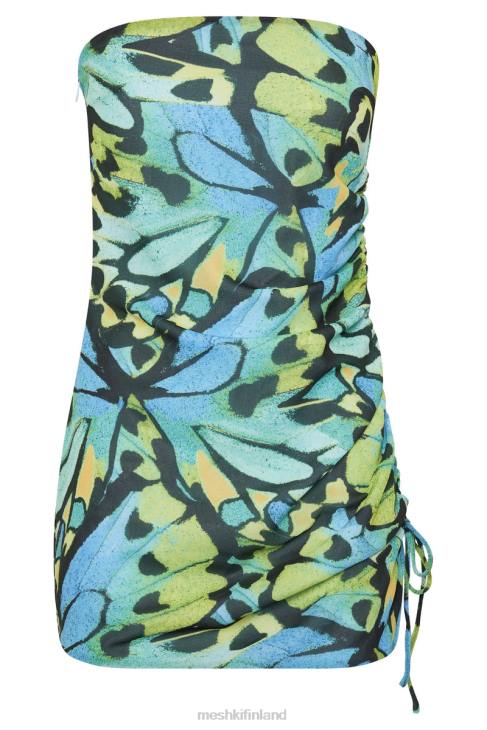 Meshki katia olkaimeton rypytetty minimekko 40RL538 vaatetus perhosprintti