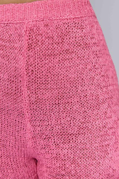 Meshki mary knit levenevät housut 40RL1581 vaatetus kuplipunainen