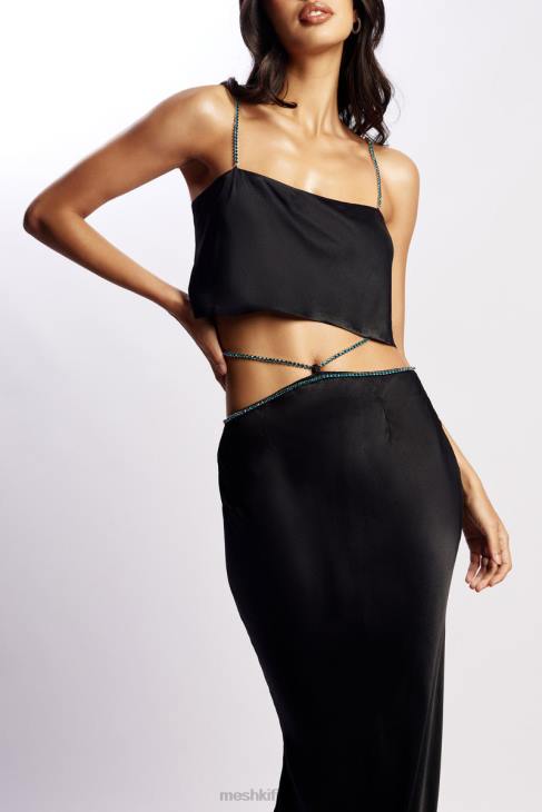 Meshki dayana suora leikkaus crop top 40RL1126 vaatetus musta