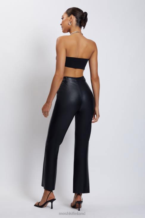 Meshki lea diamante ketju riimu kaula crop top 40RL1132 vaatetus musta