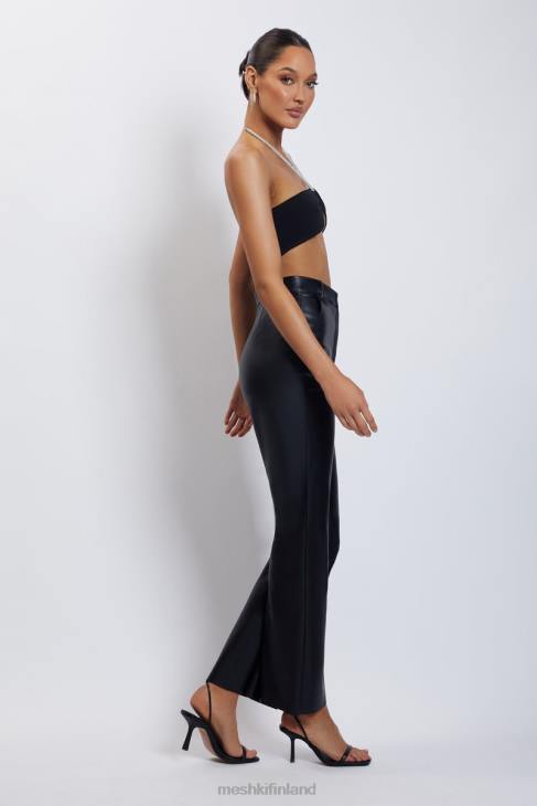 Meshki lea diamante ketju riimu kaula crop top 40RL1132 vaatetus musta