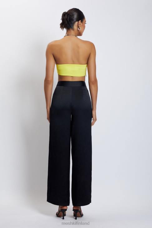 Meshki lea diamante ketju riimu kaula crop top 40RL1142 vaatetus keltainen