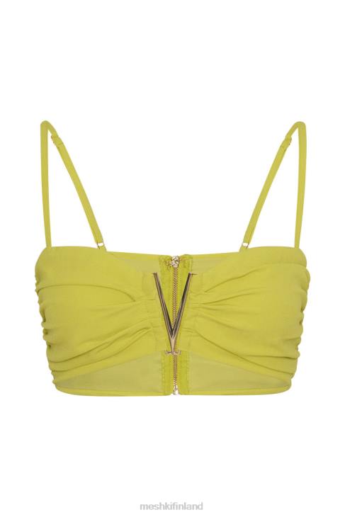 Meshki maryse v-hardware crop top 40RL1106 vaatetus tuore vihreä